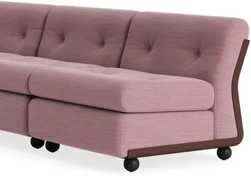 Modulo divano Amanta - Burgundy red-yuma 1851, 3 posti - HAY