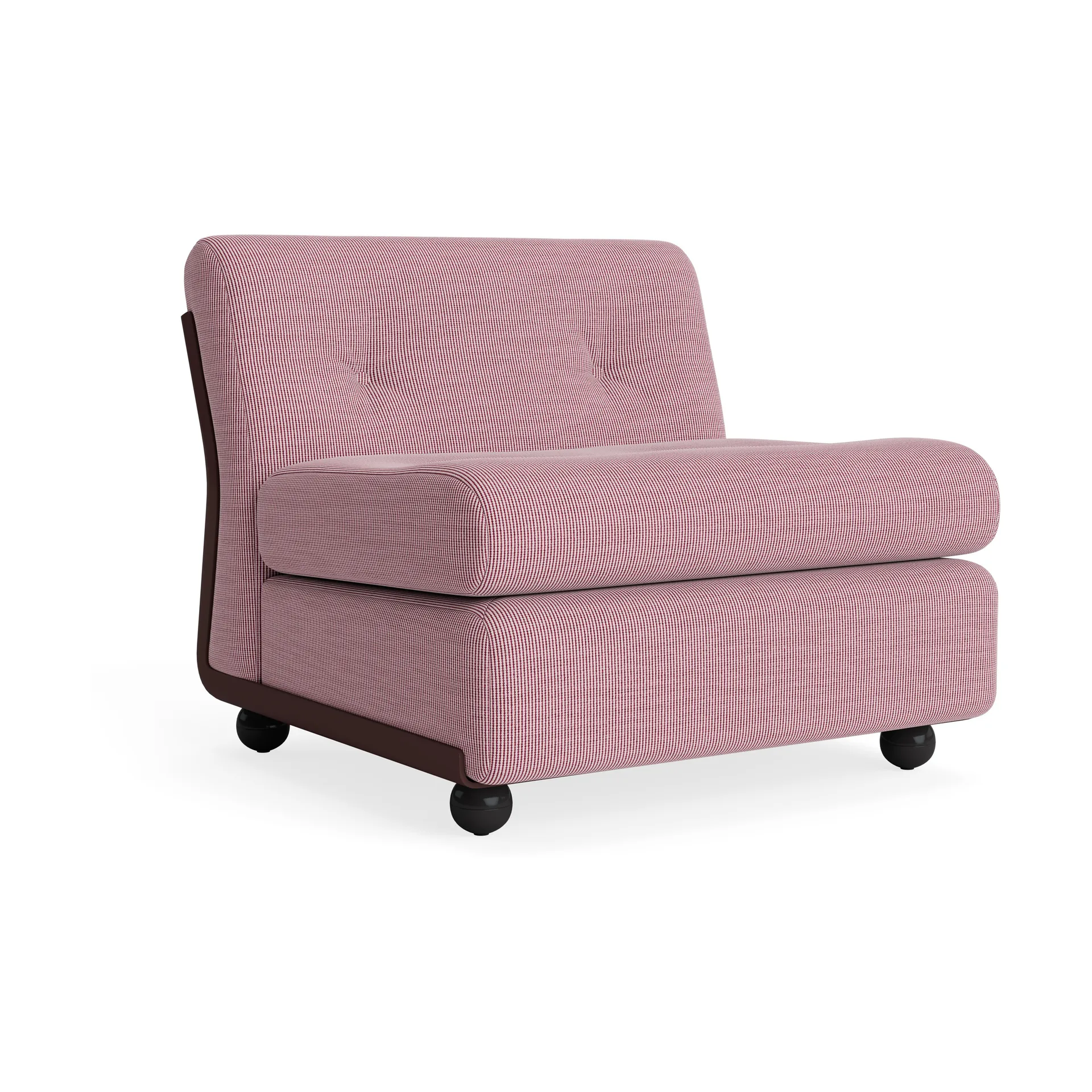 Modulo divano Amanta, Burgundy red-yuma 1851, poltrona a 1 posto HAY