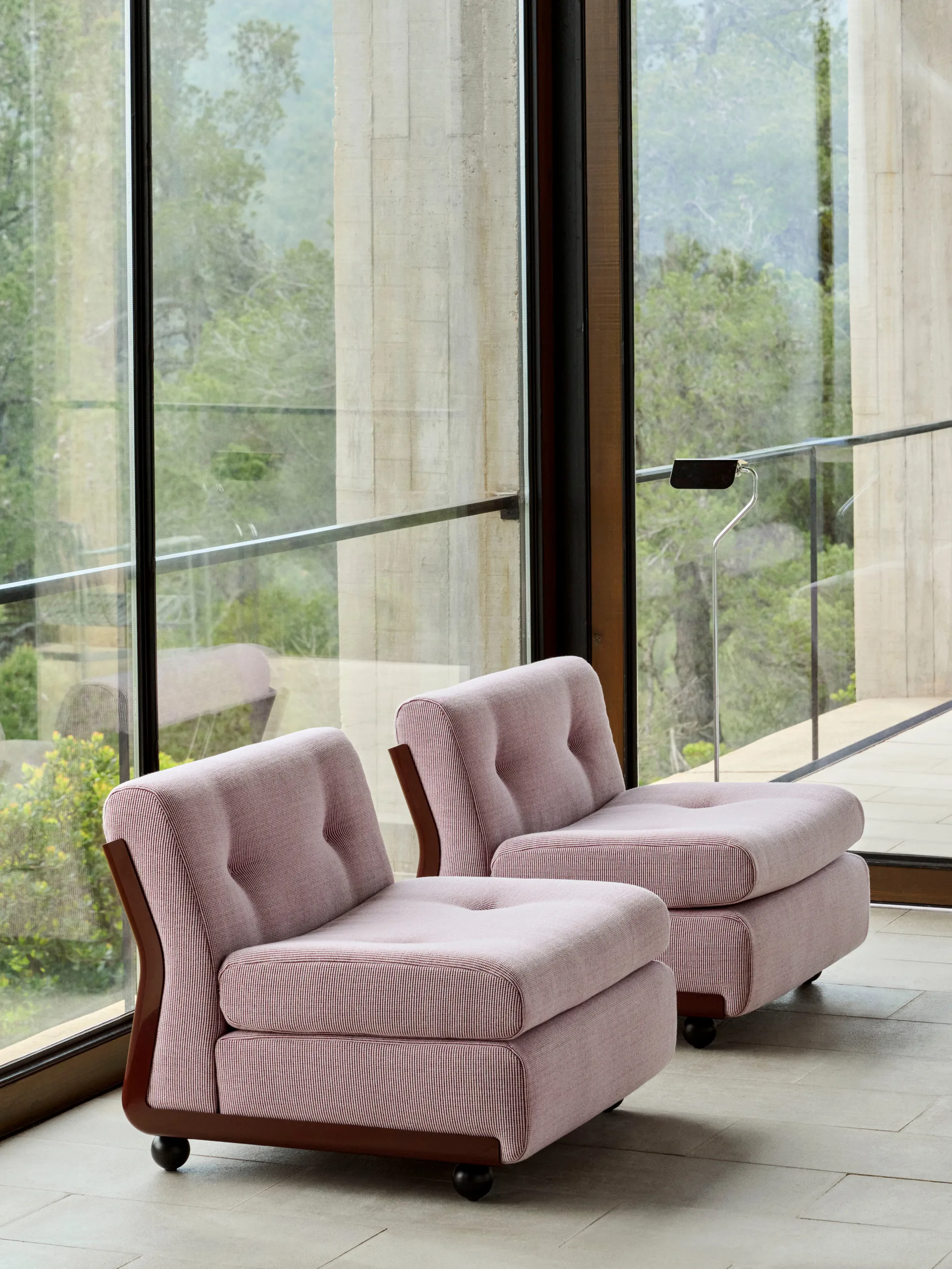 Modulo divano Amanta, Burgundy red-yuma 1851, poltrona a 1 posto HAY