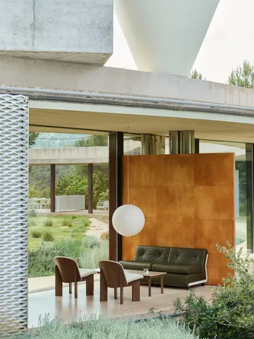 Modulo divano Amanta - Cream beige-sense forest, 2 posti - HAY