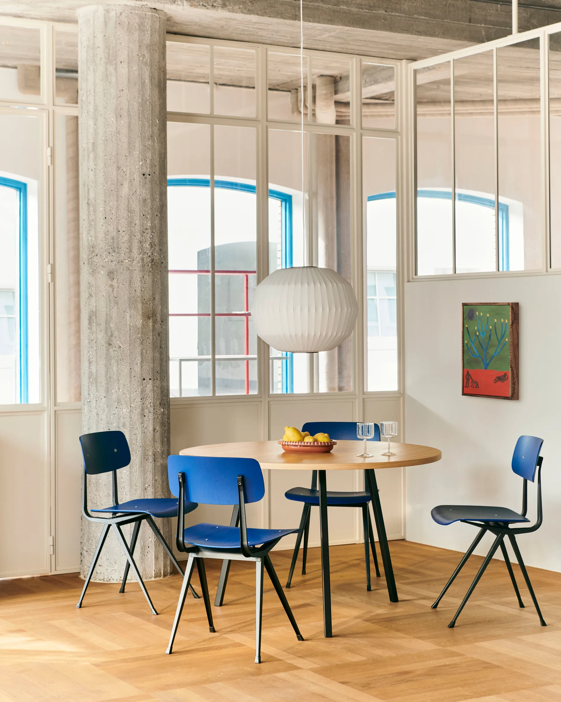 Nelson Bubble Angled sphere lampada a sospensione S, Bianco opaco HAY