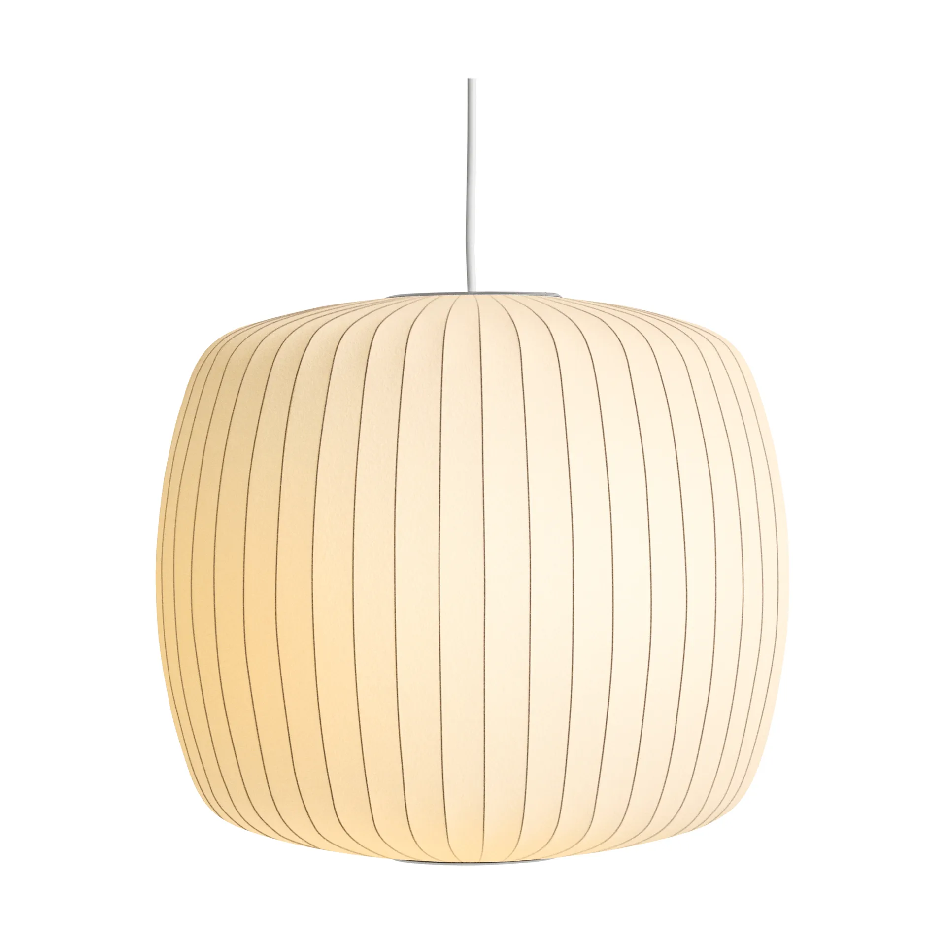 Nelson Bubble Roll lampada a sospensione M, Bianco opaco HAY
