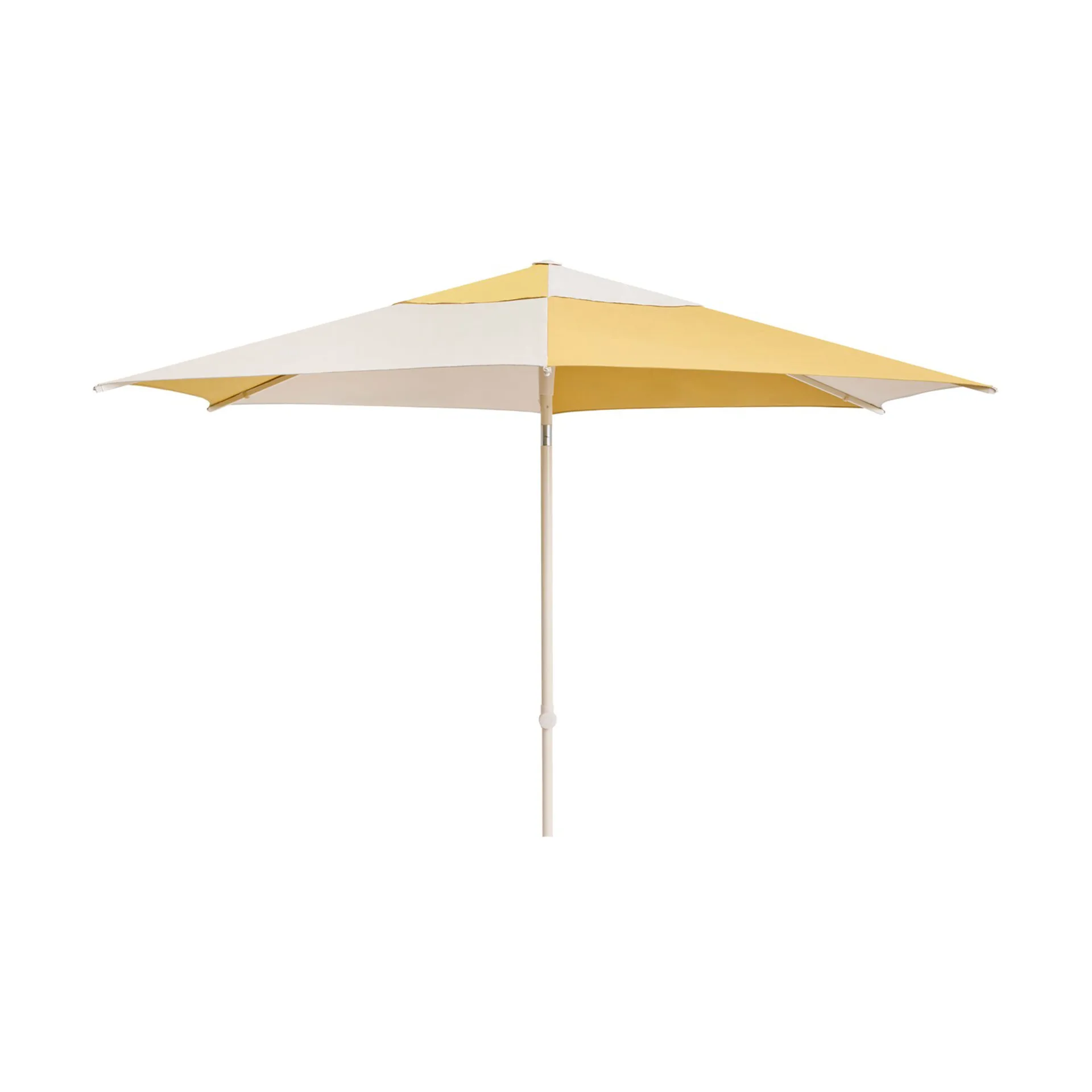 Ombrellone esagonale Terrazza, Off white-ocra HAY