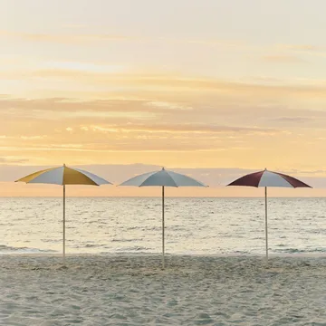 Ombrellone ottagonale Terrazza - Off-white-burgundy - HAY