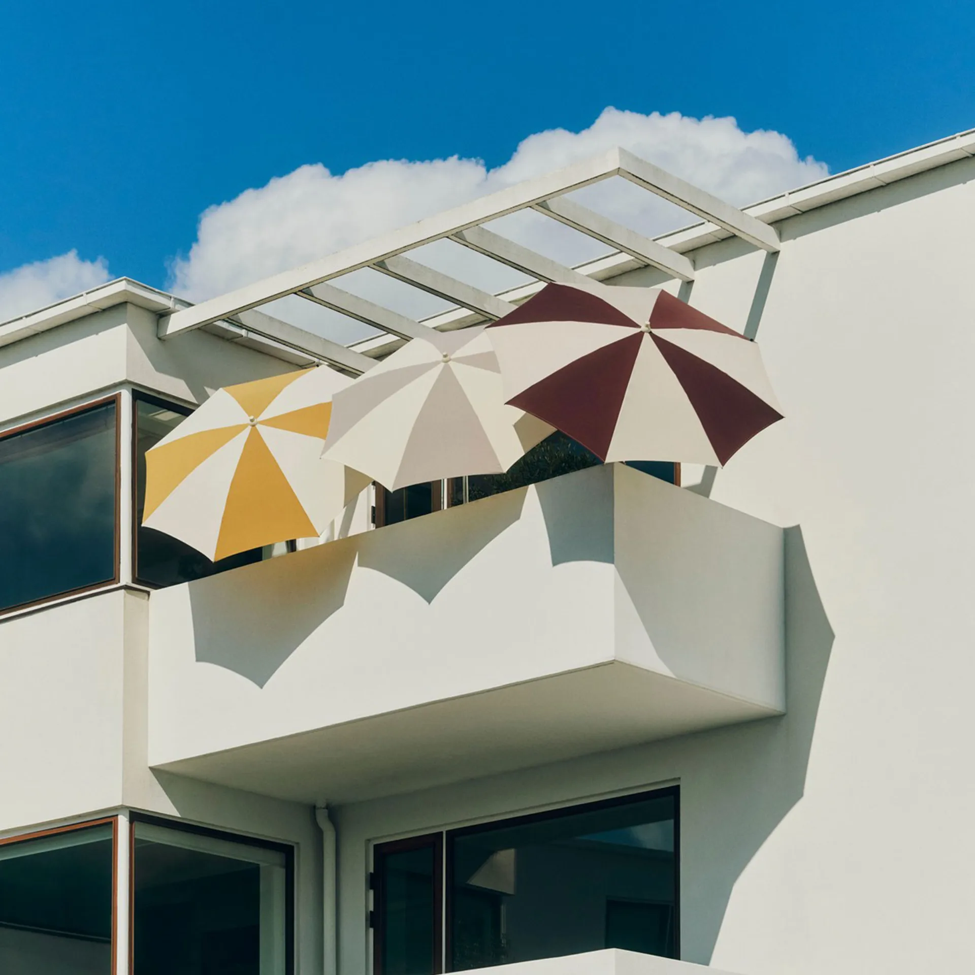 Ombrellone ottagonale Terrazza, Off-white -grigio HAY