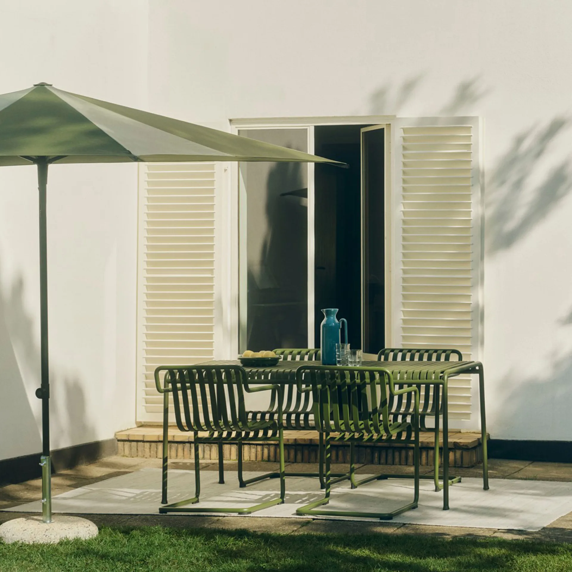 Ombrellone quadrato Terrazza, Green-dark green HAY