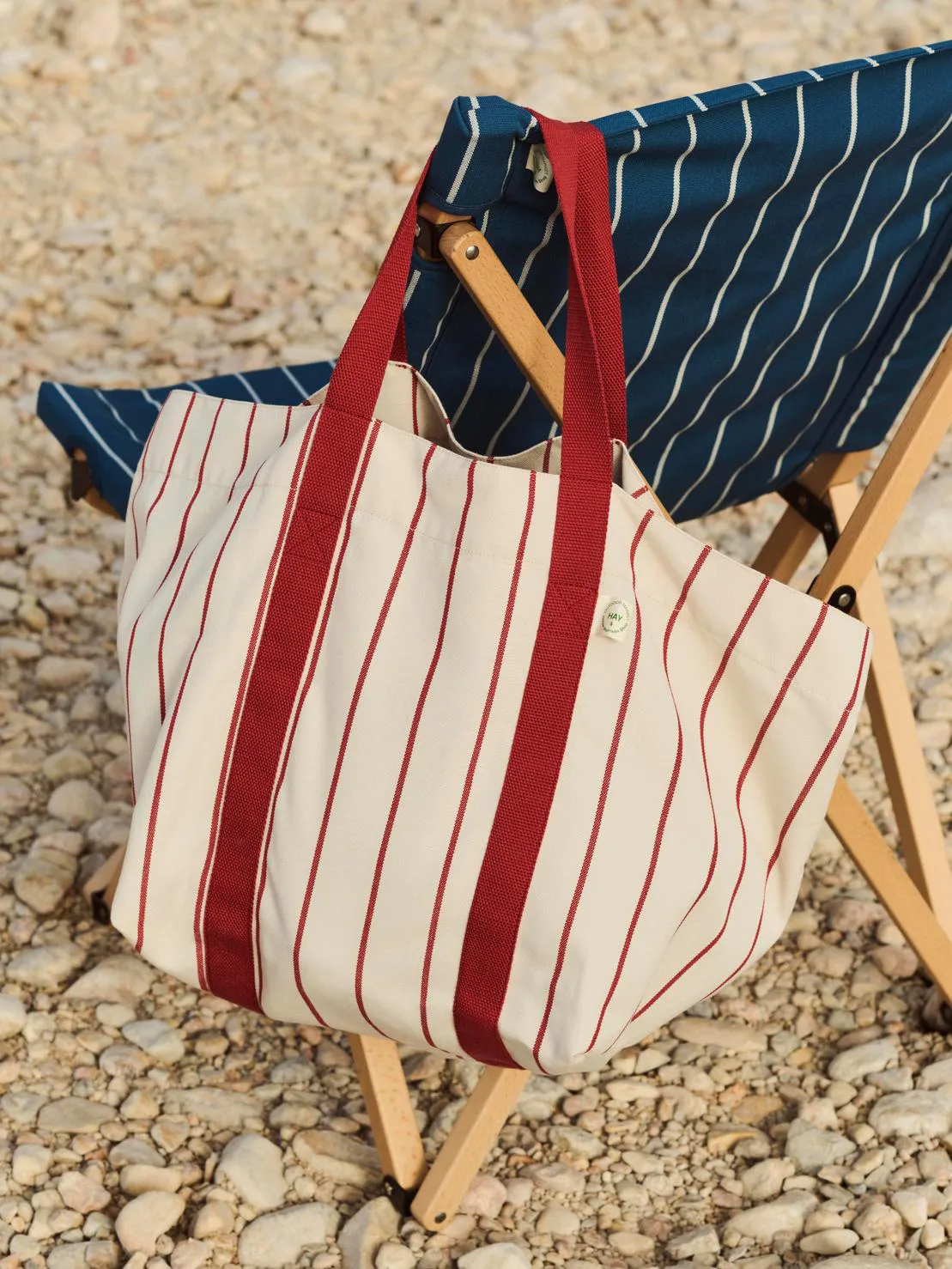Outdoor Market borsa da picnic, Beige-rosso, medio HAY