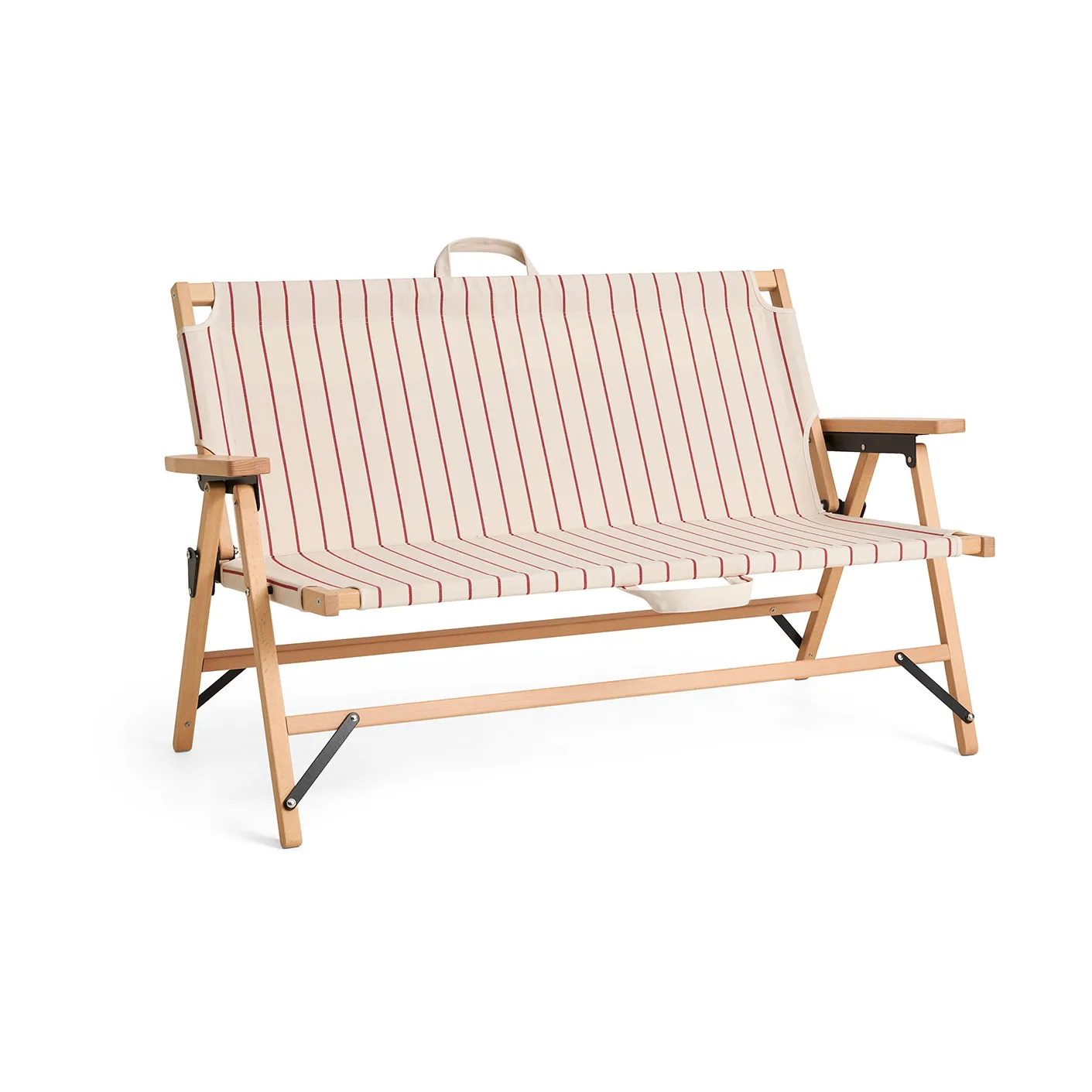 Outdoor Market divano pieghevole, Beige-red, 2 posti HAY