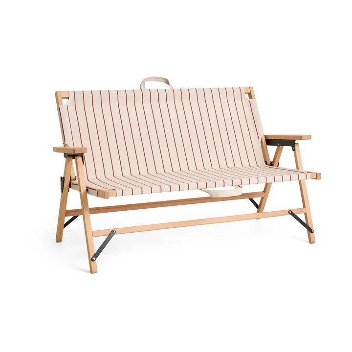Outdoor Market divano pieghevole - Beige-red, 2 posti - HAY