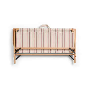 Outdoor Market divano pieghevole - Beige-red, 2 posti - HAY