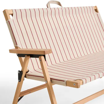 Outdoor Market divano pieghevole - Beige-red, 2 posti - HAY