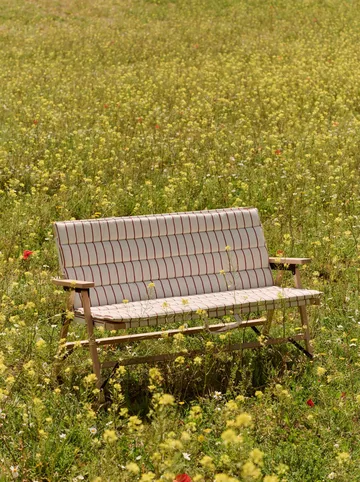 Outdoor Market divano pieghevole - Beige-red, 2 posti - HAY