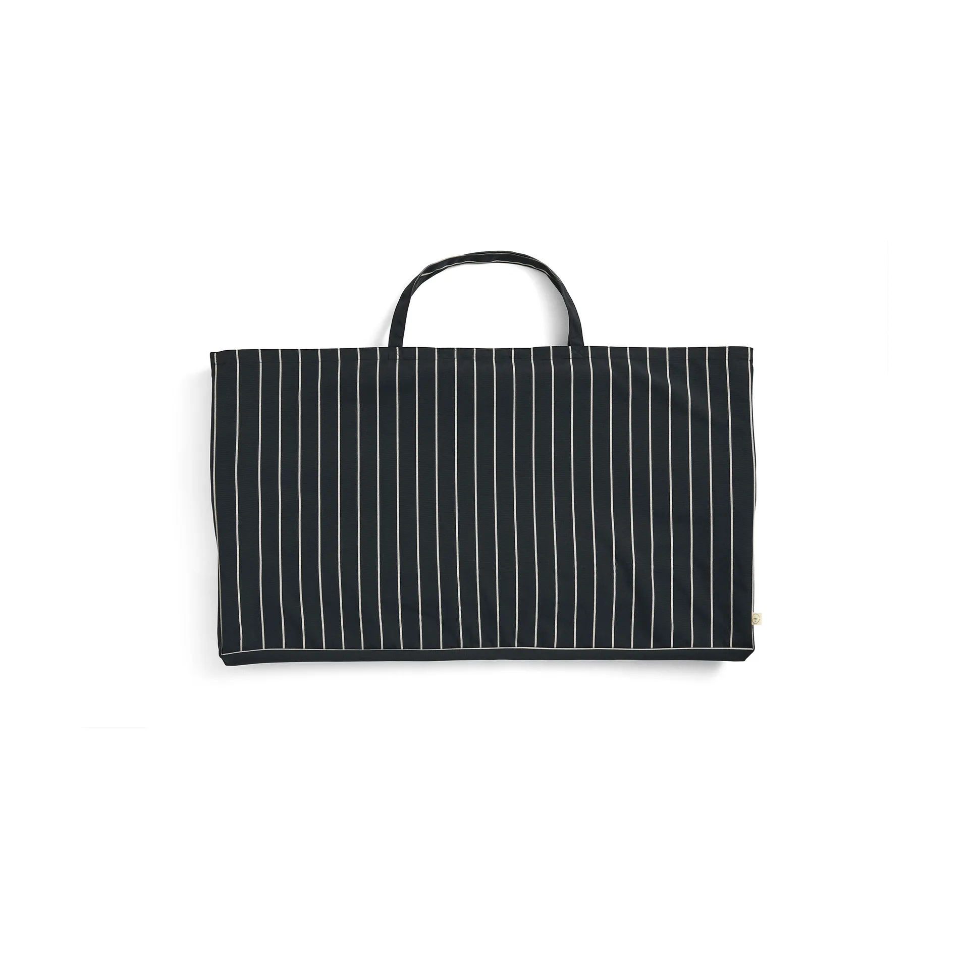 Outdoor Market divano pieghevole, Black-beige, 2 posti HAY