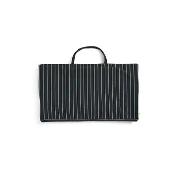 Outdoor Market divano pieghevole - Black-beige, 2 posti - HAY