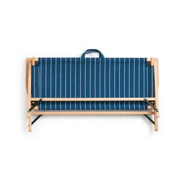 Outdoor Market divano pieghevole - Blue-beige, 2 posti - HAY