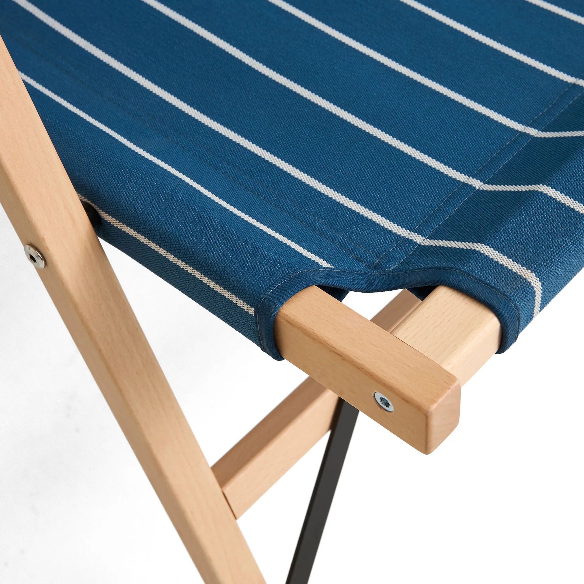 Outdoor Market divano pieghevole, Blue-beige, 2 posti HAY