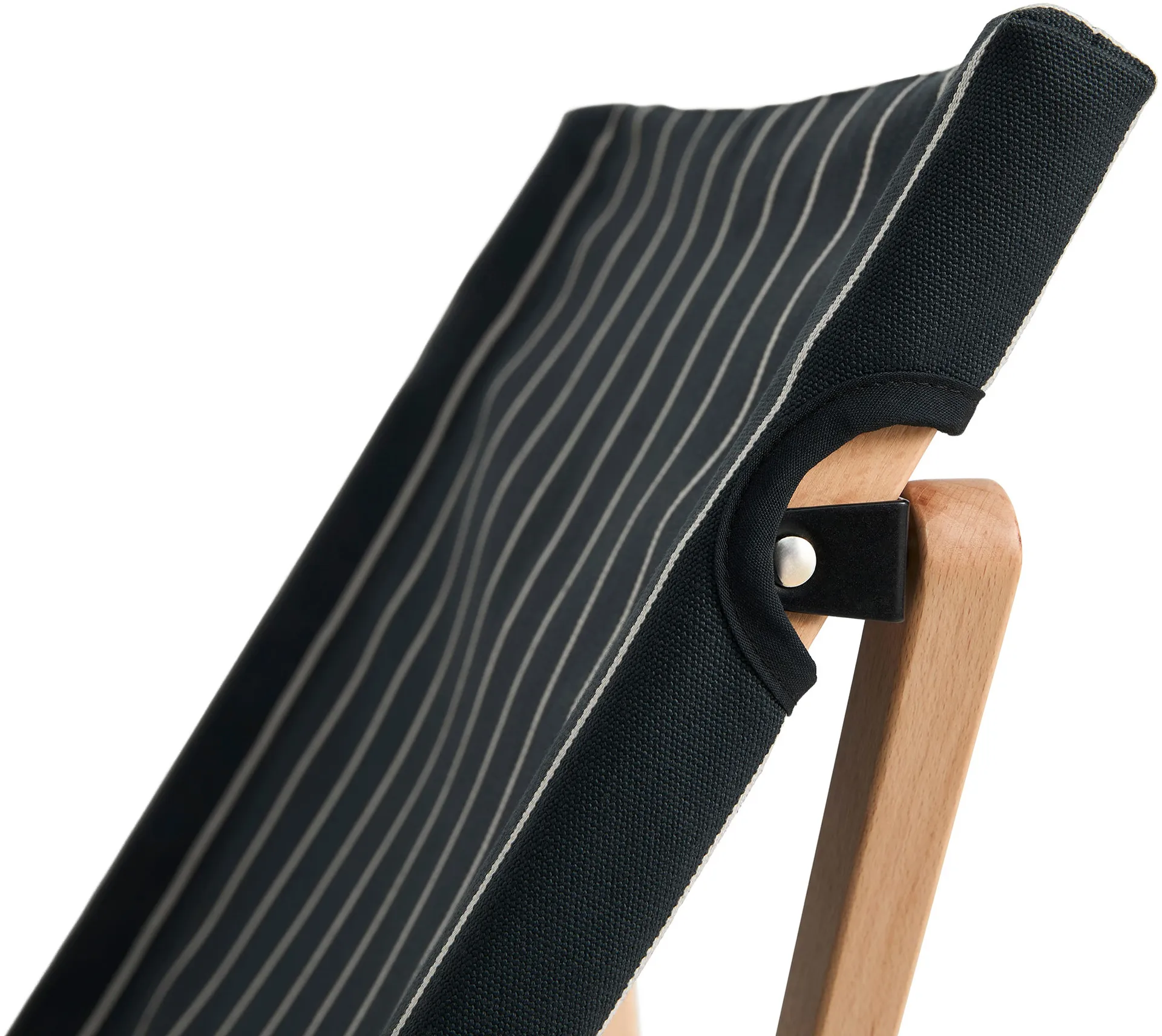 Outdoor Market sedia pieghevole, Black-beige HAY