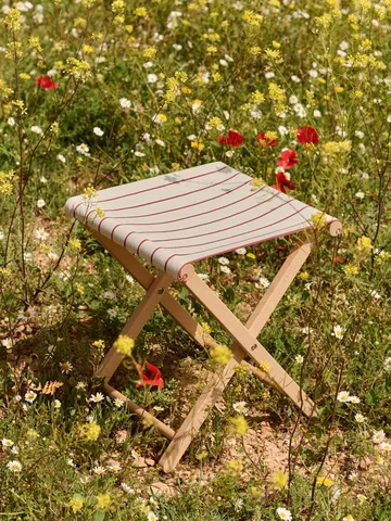 Outdoor Market sgabello pieghevole - Beige-rosso - HAY
