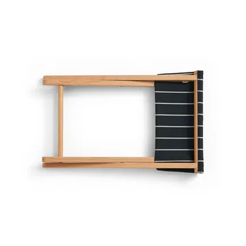 Outdoor Market sgabello pieghevole - Black-beige - HAY