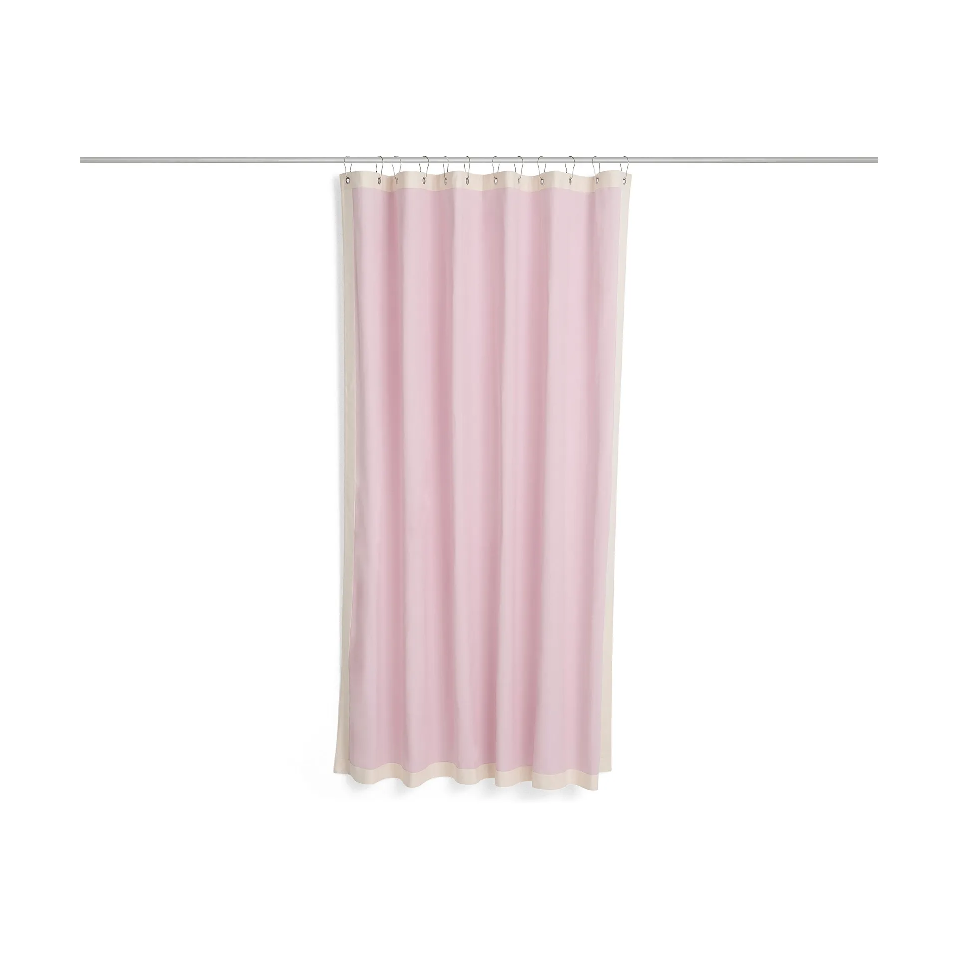 Outline tenda doccia, rosa e crema HAY