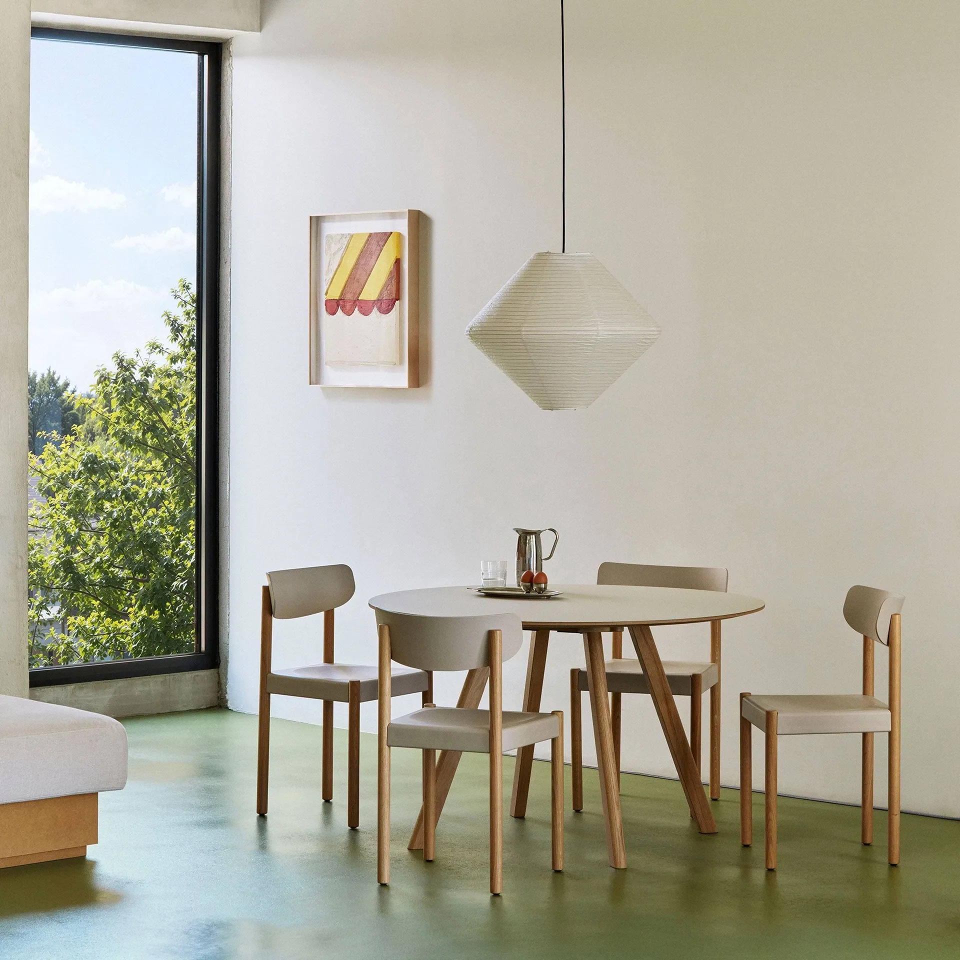Pack Chair 10 sedia, Rovere oliato-chalk grey HAY