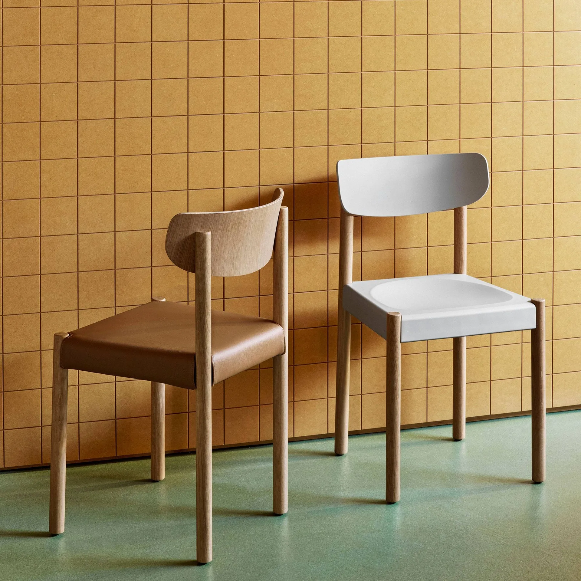 Pack Chair 10 sedia, Rovere oliato-chalk grey HAY