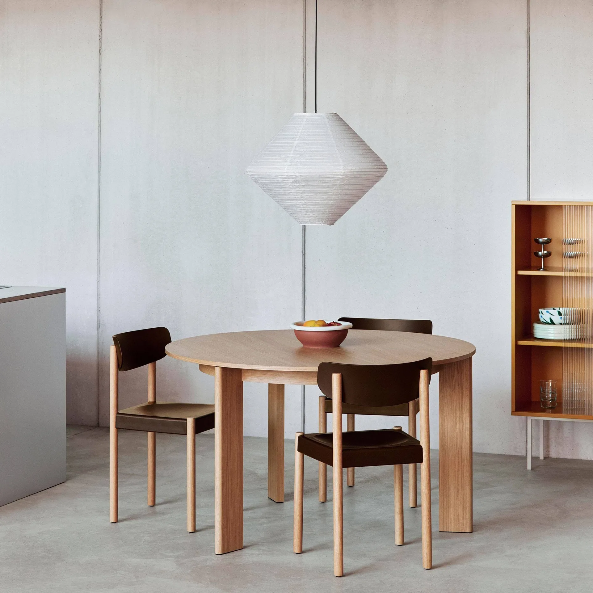 Pack Chair 10 sedia, Rovere oliato-graphite brown HAY