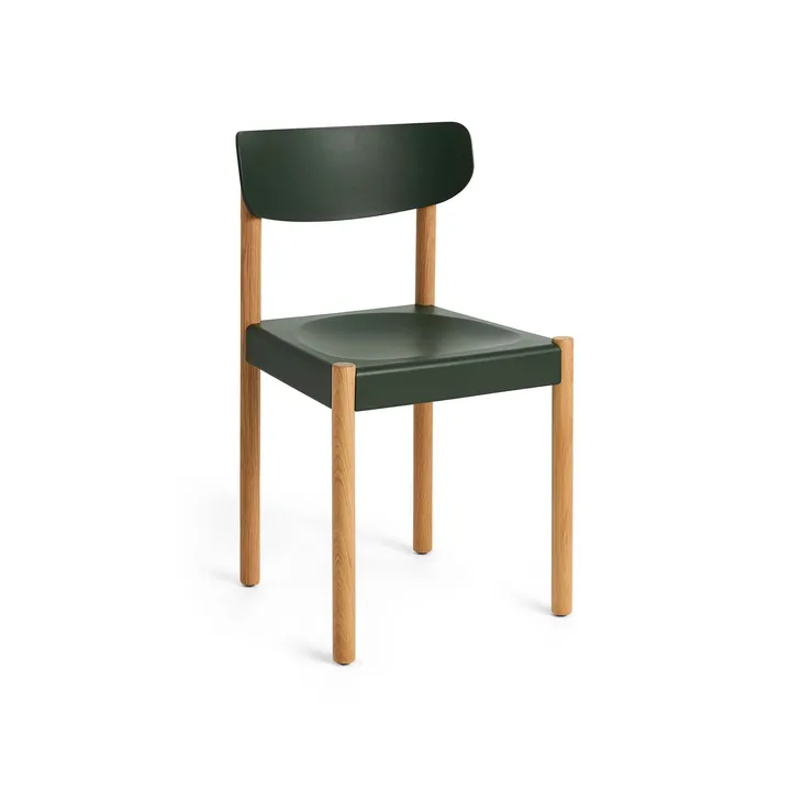 Pack Chair 10 sedia - Rovere oliato-palm green - HAY