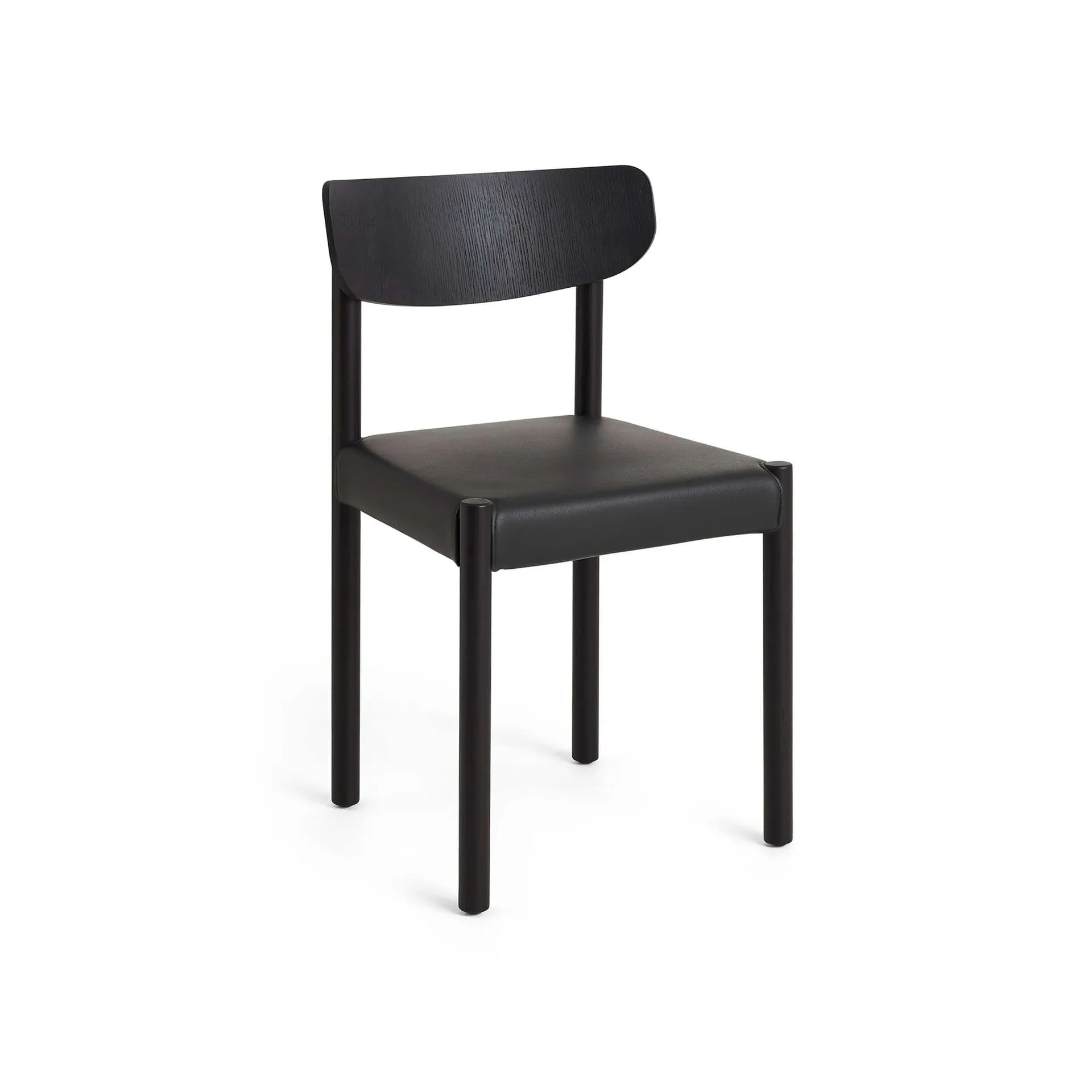 Pack Chair 11 sedia, Iron black rovere-Grano black HAY