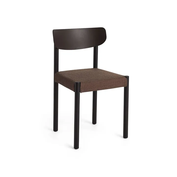 Pack Chair 11 sedia - Iron black rovere-graphite brown-Remix 356 - HAY