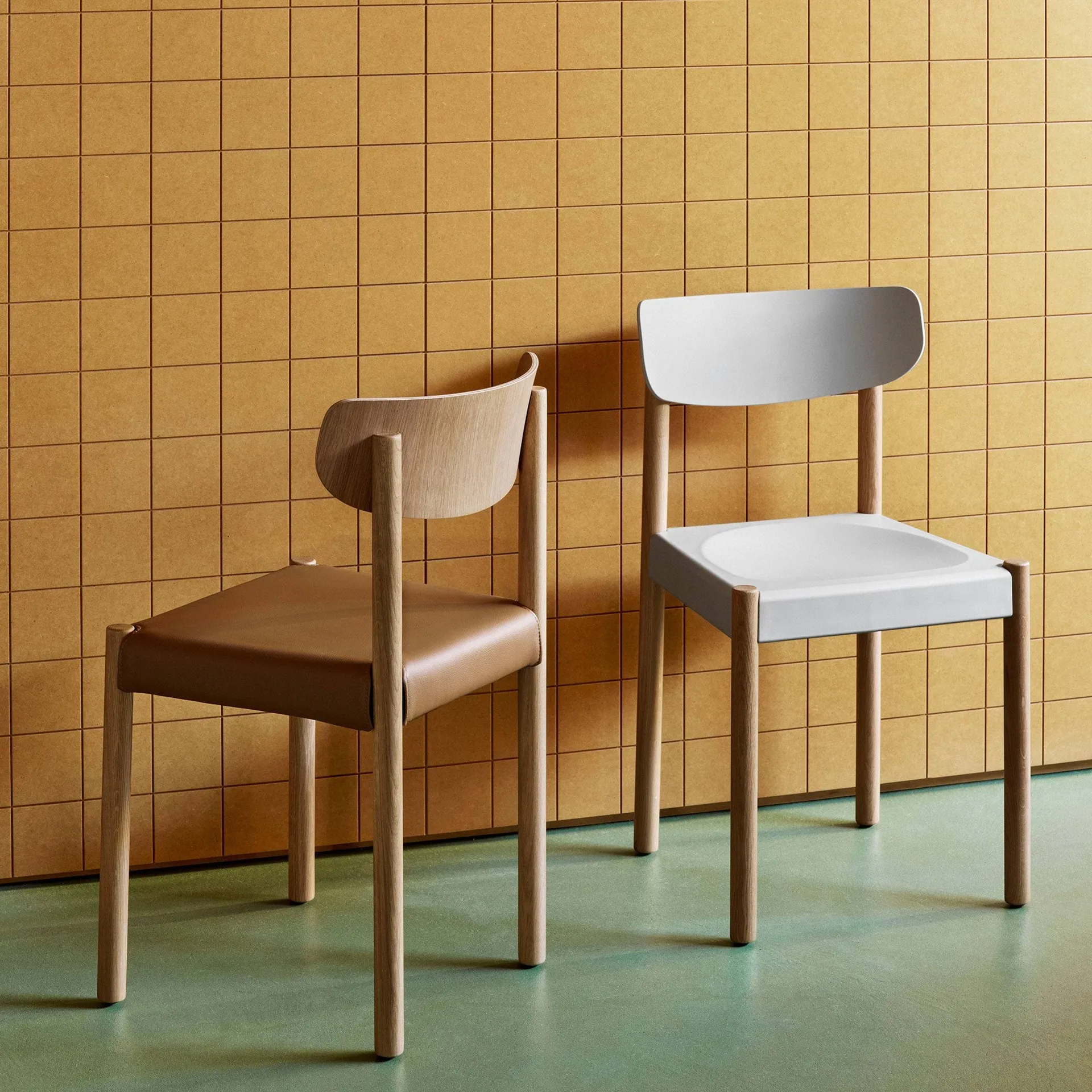 Pack Chair 11 sedia, Iron black rovere-Remix 973 HAY