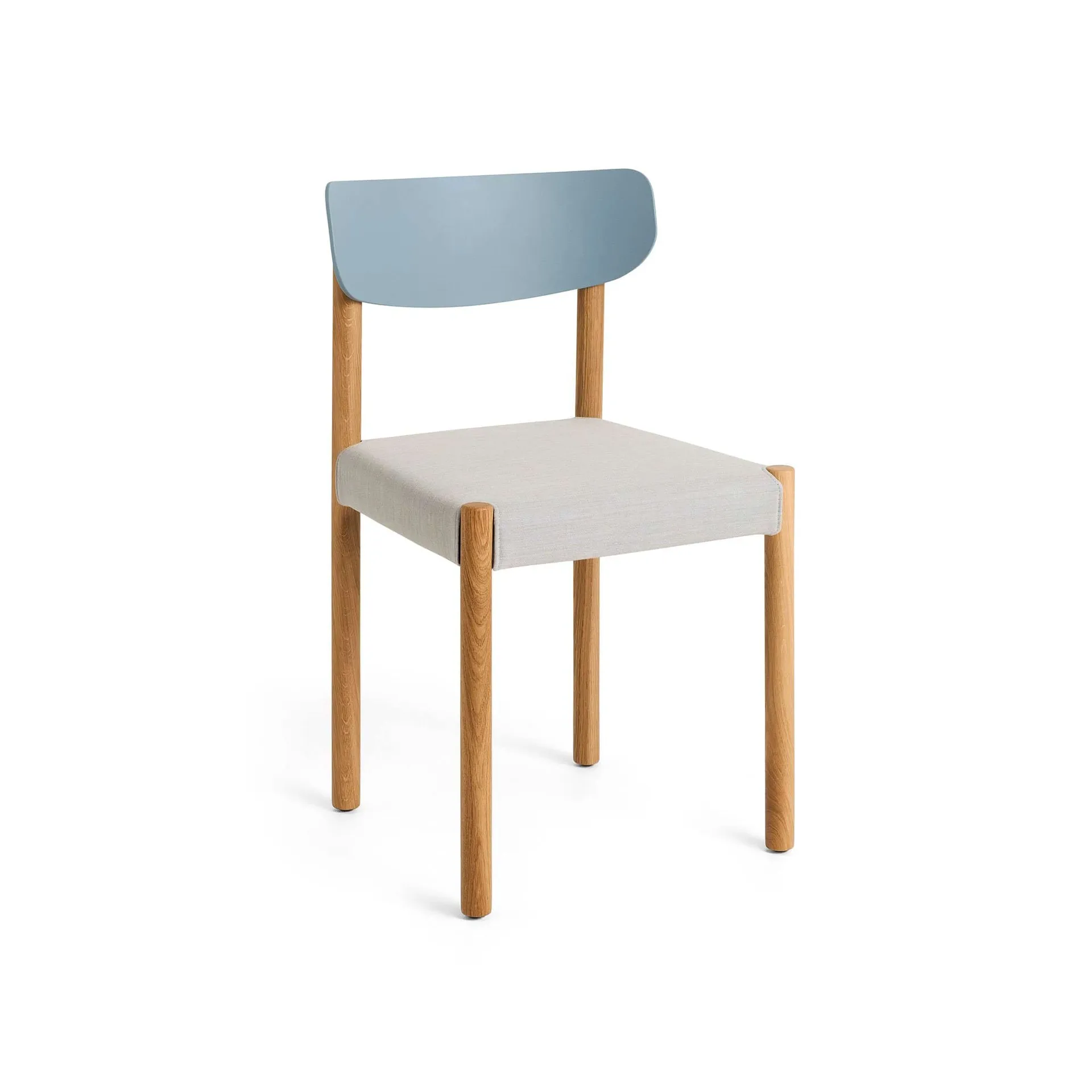 Pack Chair 11 sedia, Rovere oliato-ash blue-Remix 606 HAY