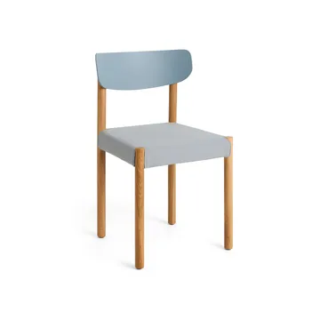 Pack Chair 11 sedia - Rovere oliato-ash blue-Steelcut 140 - HAY