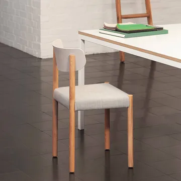 Pack Chair 11 sedia - Rovere oliato-chalk grey-Remix 126 - HAY
