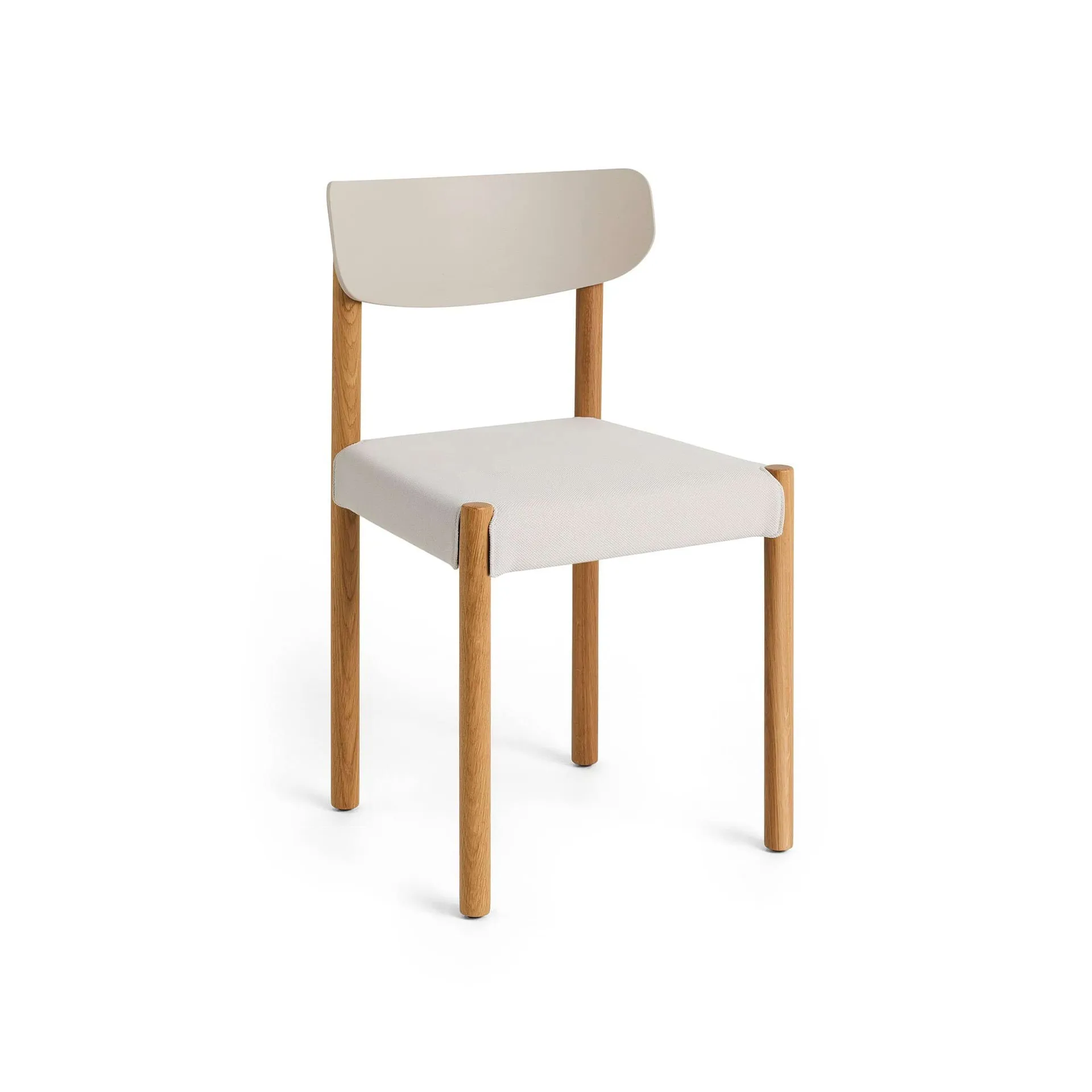 Pack Chair 11 sedia, Rovere oliato-chalk grey-Steelcut 220 HAY