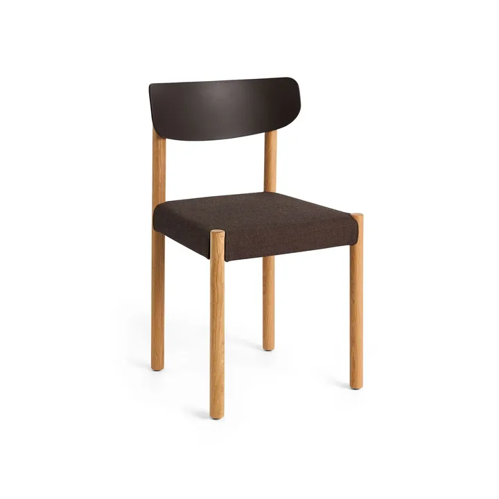 Pack Chair 11 sedia - Rovere oliato-graphite brown-Remix 356 - HAY