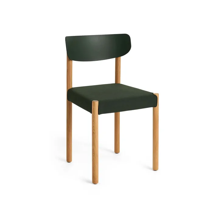 Pack Chair 11 sedia - Rovere oliato-palm green-Steelcut 975 - HAY