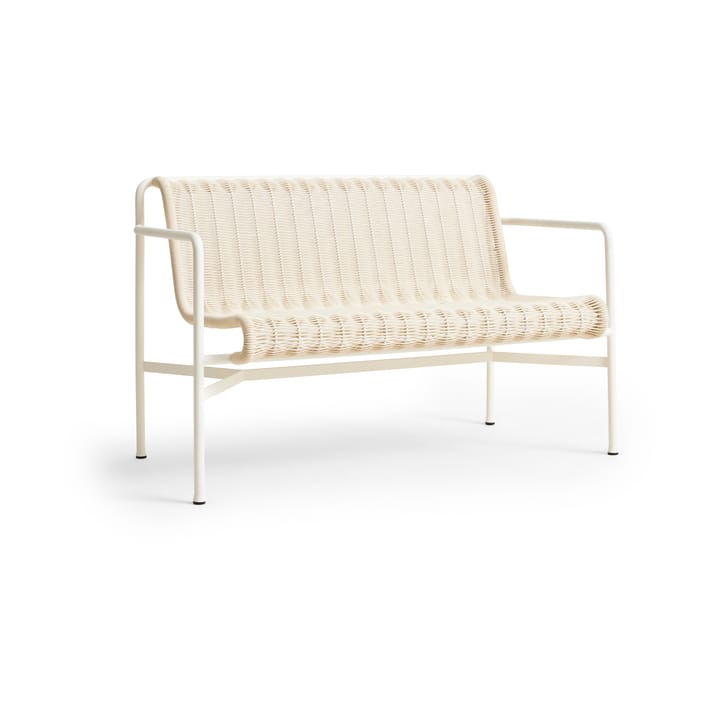 Panca con braccioli Palissade Cord Dining   - Cream white - HAY