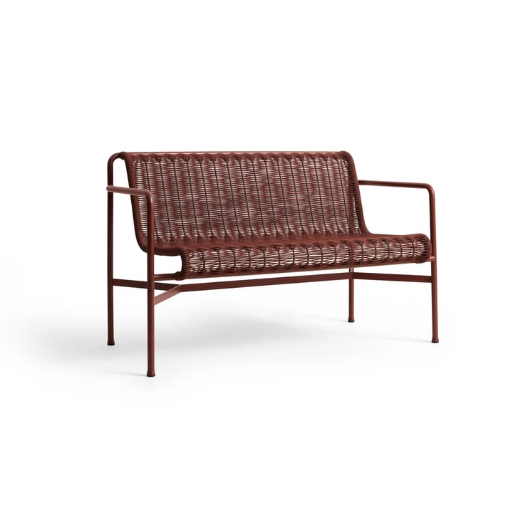 Panca con braccioli Palissade Cord Dining   - Iron red - HAY