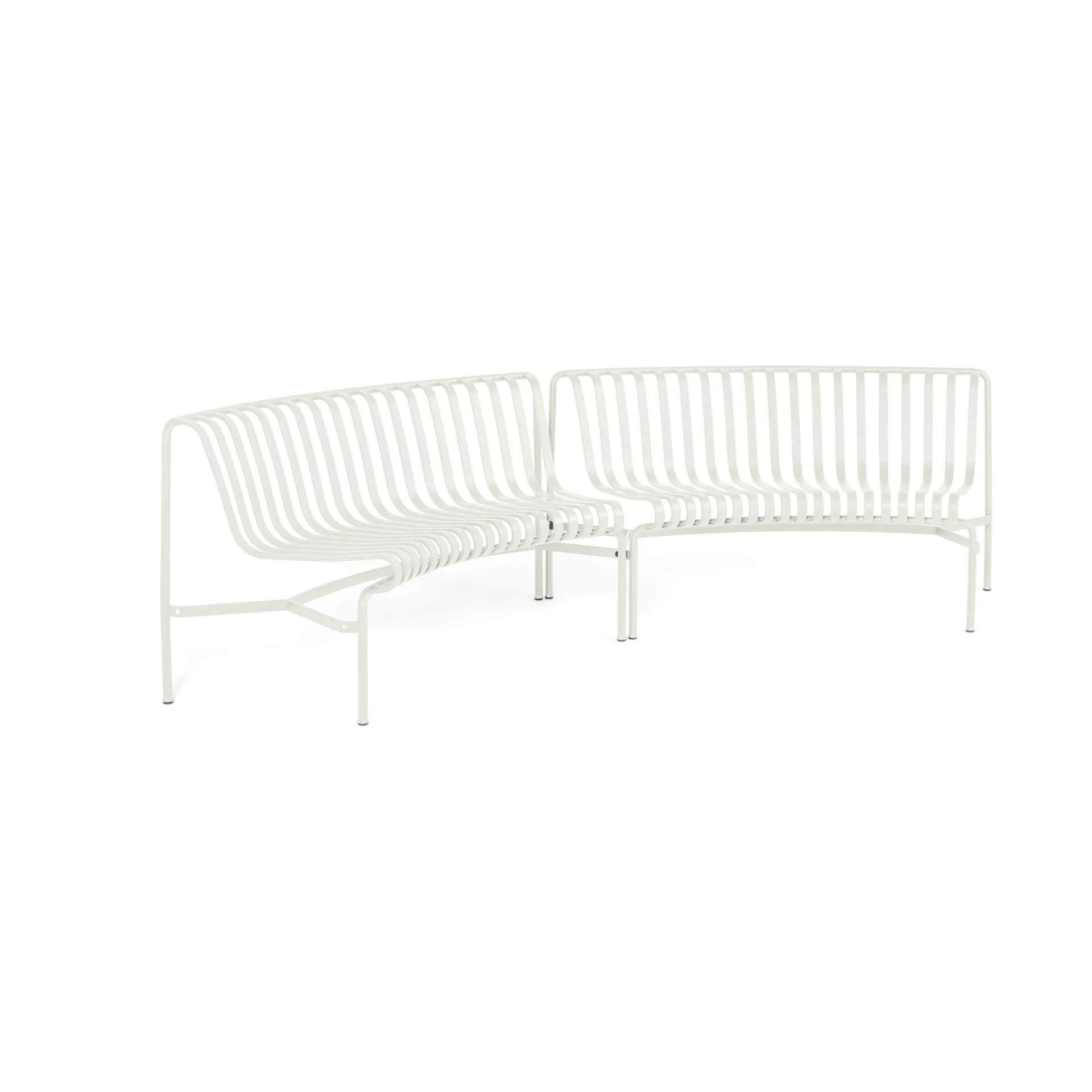 Panca da parco in-in Palissade Dining, Cream white HAY