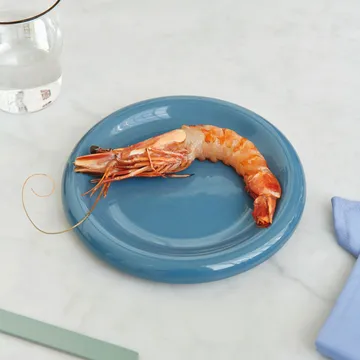 Piatto Barro Ø18 cm 2 pezzi - Blu scuro - HAY