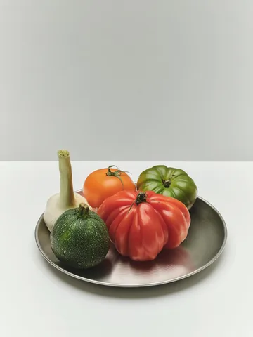 Piatto Outdoor Market - Acciaio inossidabile, Ø26 cm, confezione da 2 - HAY