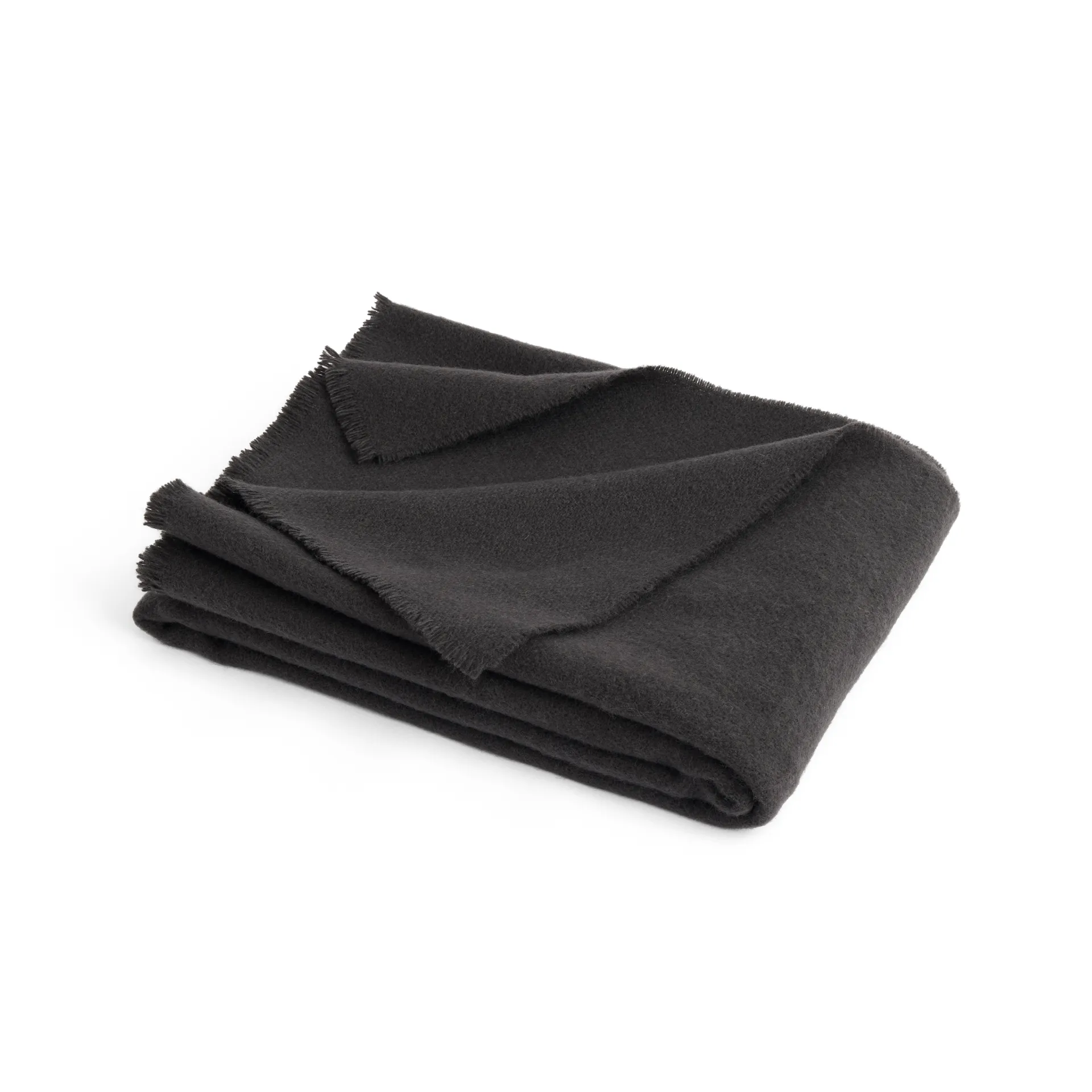 Plaid in lana Mono 130x180 cm, Charcoal HAY