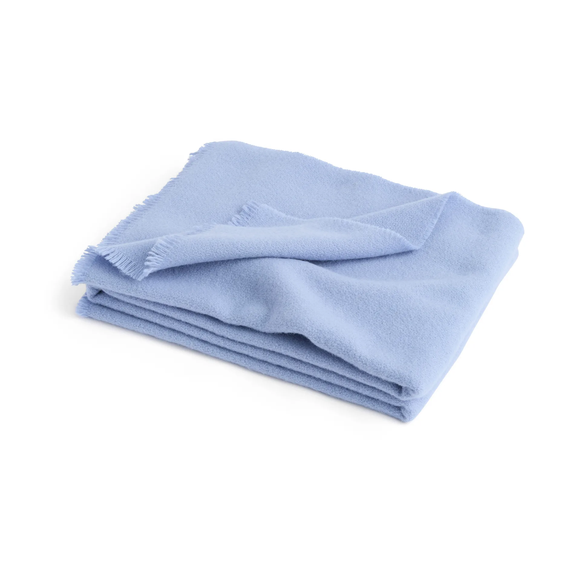 Plaid in lana Mono 130x180 cm, Light blue HAY