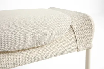 Poggiapiedi O2 Ottoman  - Soft cream-laccato in acciaio eggshell - HAY