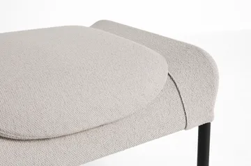 Poggiapiedi O2 Ottoman  - Soft light grey-verniciato nero acciaio - HAY