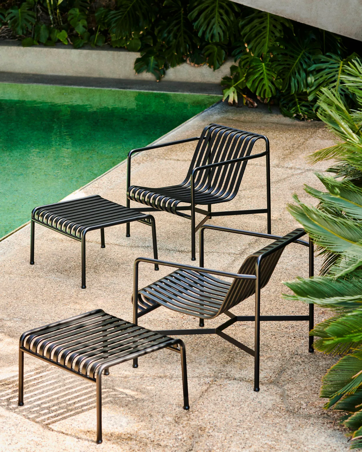 Poggiapiedi Palissade Ottoman, Anthracite HAY