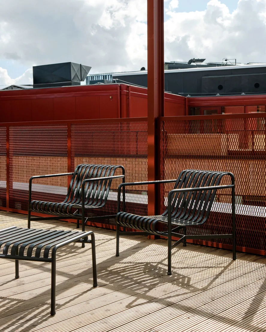 Poggiapiedi Palissade Ottoman, Anthracite HAY