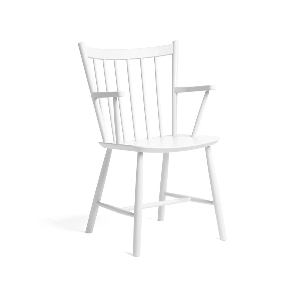 Poltrona J42, White lacquered beech HAY