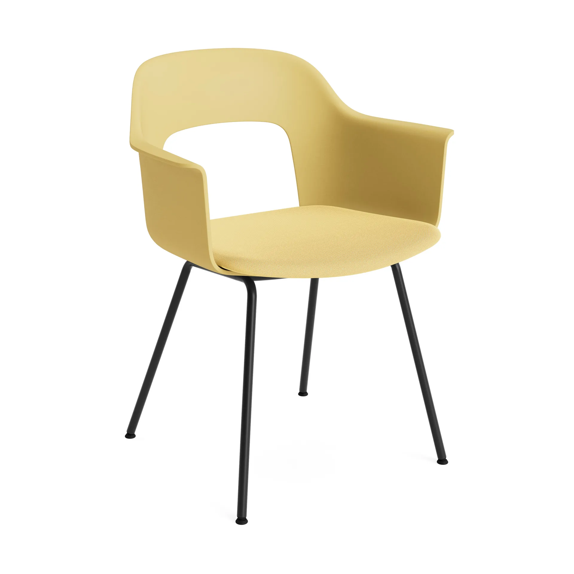 Poltrona Layout 213, Relate 431-biscotti-acciaio verniciato nero HAY